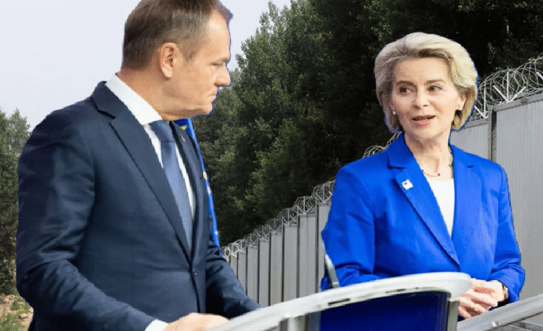 Oboje byli przeciwnikami budowy zapory na granicy z Białorusią. Tusk krytykował ją z pozycji planów politycznych w Polsce, a vion der Leyen z powodu rządów Prawa i Sprawiedliwości. Dziś udają zatroskanych obrońców granic. Jeszcze 4 lata temu byli przeciwko zaporze.