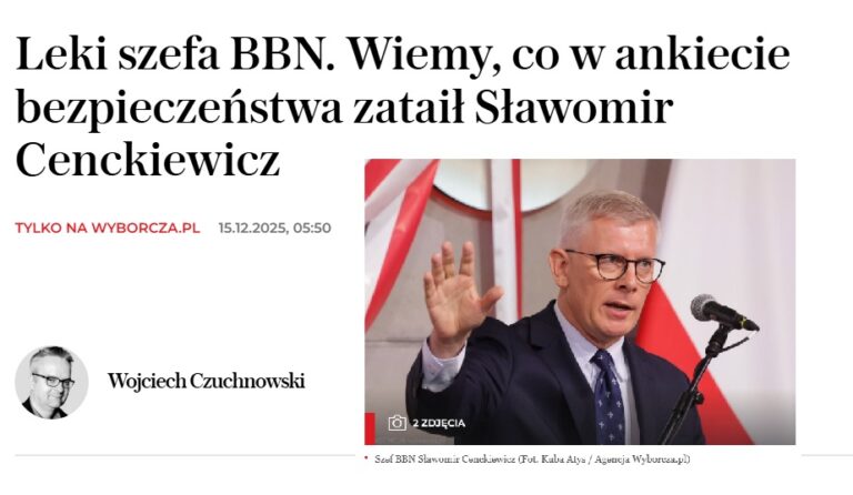Państwo przeciw obywatelom. Służby wciągnięte w polityczną grę „Gazeta Wyborcza” już dawno nie uprawia dziennikarstwa. Po raz kolejny występuje nie jako medium kontrolujące władzę, lecz jako narzędzie politycznej operacji, opartej na przeciekach z aparatu państwa