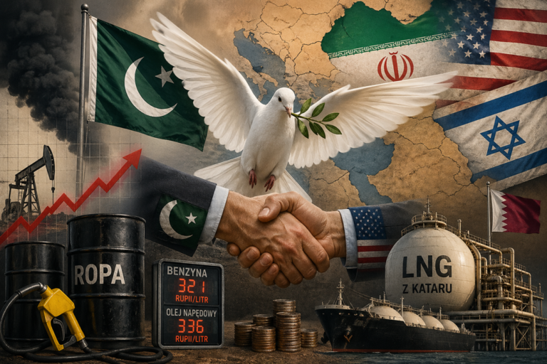 Ryszard Czarnecki pisze o Pakistanie jako „gołąbku pokoju” z konieczności - państwie, które między ropą, LNG a wojną na Bliskim Wschodzie prowadzi dyplomację podszytą twardym interesem.