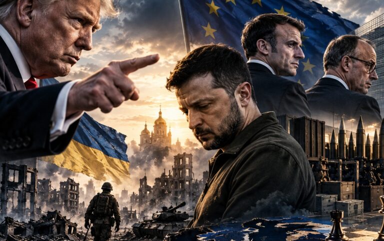 Donald Trump kwestionuje politykę Wołodymyra Zełenskiego. W tle wojna na Ukrainie, interesy europejskich mocarstw i miliardy przeznaczane na zbrojenia.